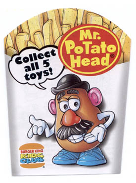 Mr Potato Head Toys 4pc Lot Light up Wind up Vintage 1998 Burger King 