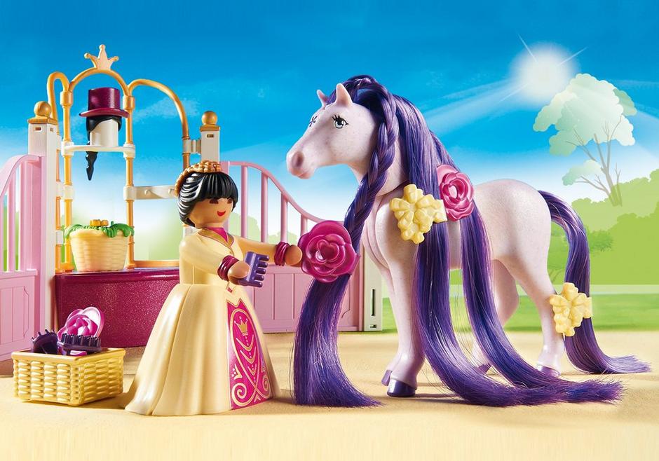 PLAYMOBIL Princess 6855 Royal Horse Stable for sale online 