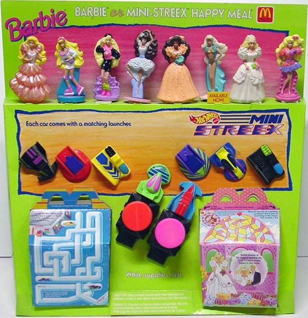 2 U3 New Vintage 1990 McDonald’s Happy Meal Barbie Doll Toys Complete Set of 8 