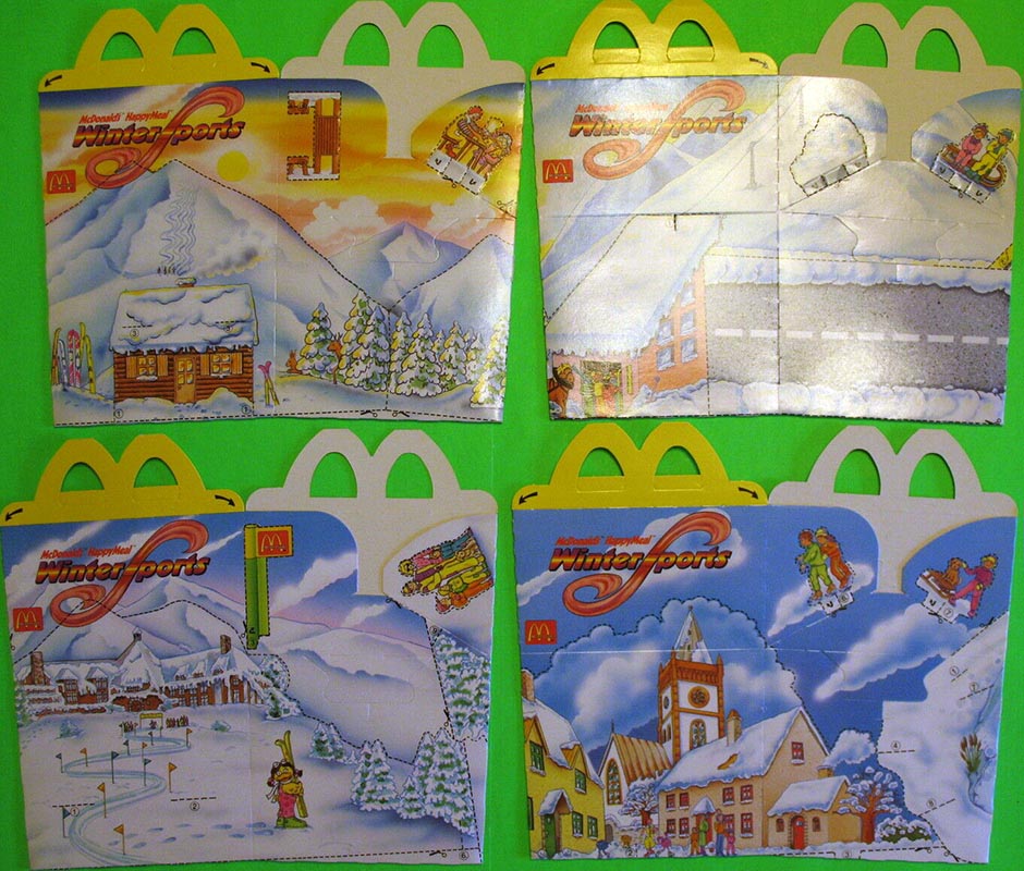 1994 Winter Sports Pezzi singoli McDonald's MC DONALD'S HAPPY MEAL 
