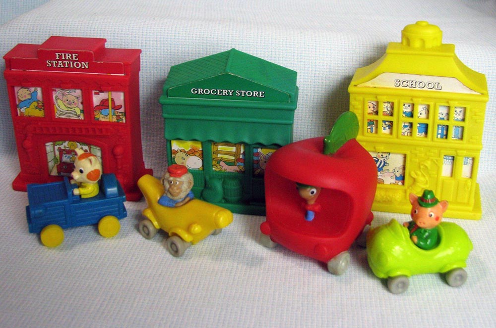 MIP McDonald's 1995 RICHARD SCARRY Busy World BUILDING Vehicle PICK YOUR TOY 