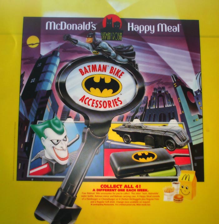 McDonald's Happy Meal Toys 1996 – Batman Bike Accessories – Kids Time