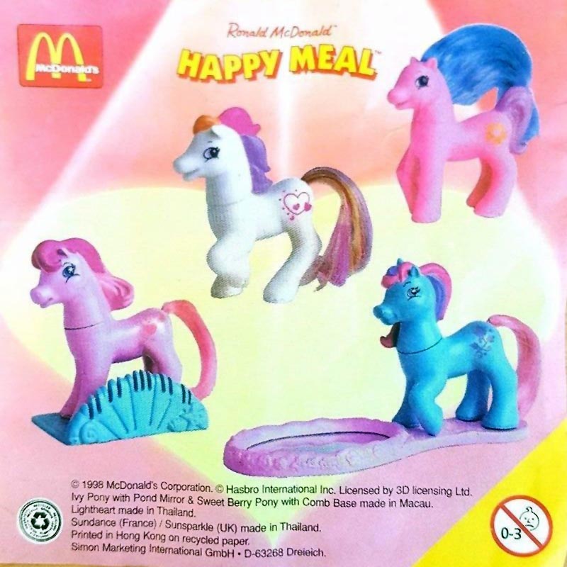 Details about   McDonald's 1998 Vintage My Little Pony Toys-Choose Your Favorite! 
