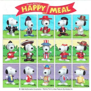 Rare McDonalds Happy Meal Toy Snoopy Peanuts Around The World 1999 Taiwan 
