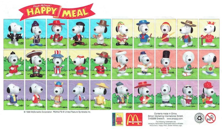 mcdonald's peanuts toys