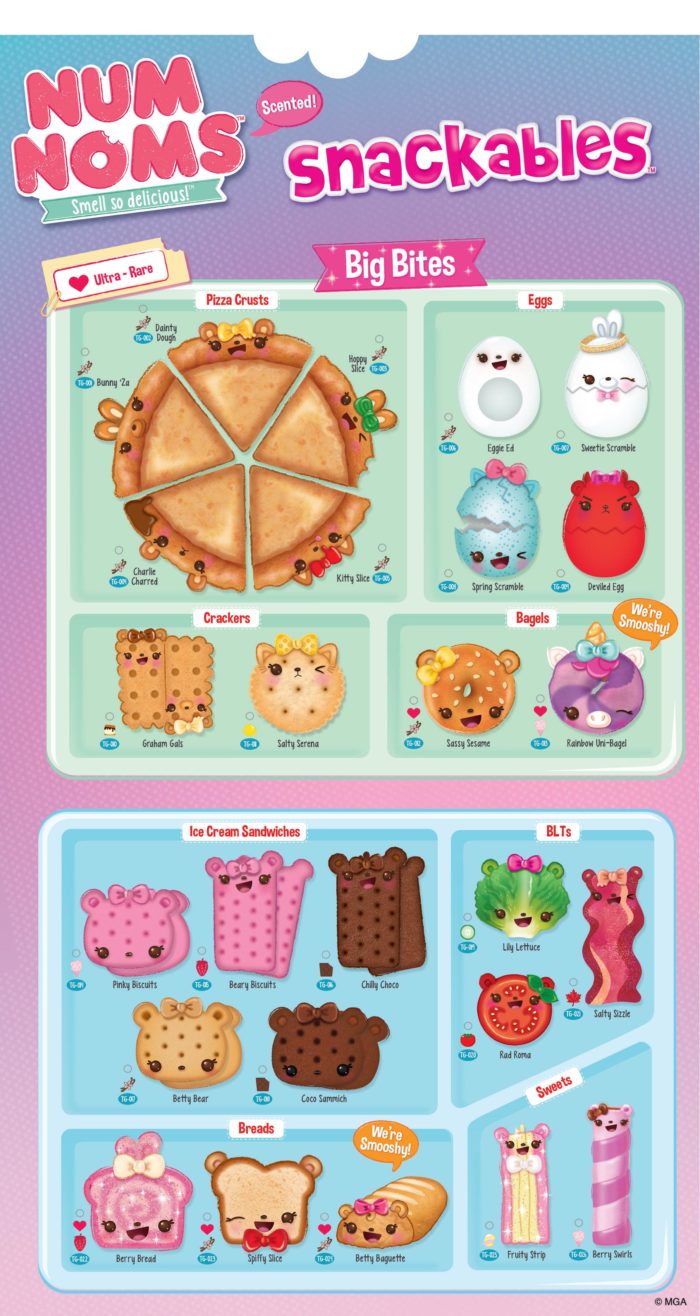 Num Noms Snackables Slime Series 3 Collector Guide List Checklist 1