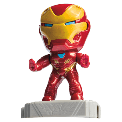 McDONALD's 2019 MARVEL AVENGERS END GAME HAPPY MEAL TOY #2 IRON MAN 