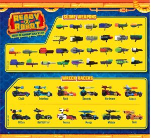 Ready 2 Robot Wreck Racers Series 1 List of Characters Collectors Guide Checklist
