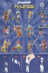 Playmobil Figures Series 11 Boys List Checklist Collector Guide Insert