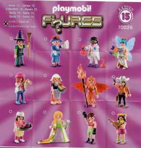Playmobil Figures Series 15 Girls List Checklist Collector Guide Insert