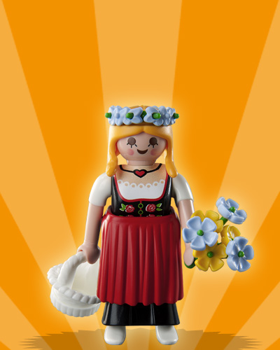 Playmobil Series 8 Lady Florist Figure with Flowers 