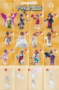 Playmobil Figures Series 2 Girls List Checklist Collector Guide Insert