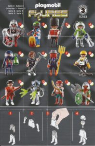 Playmobil Figures Series 3 Boys List Checklist Collector Guide Insert