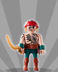 Playmobil Figures Series 3 Boys - Tattooed Warrior