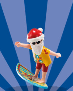 Playmobil Figures Series 6 Boys - Santa Surfer