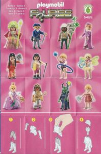 Playmobil Figures Series 6 Girls List Checklist Collector Guide Insert