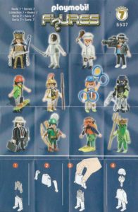 Playmobil Figures Series 7 Boys List Checklist Collector Guide Insert