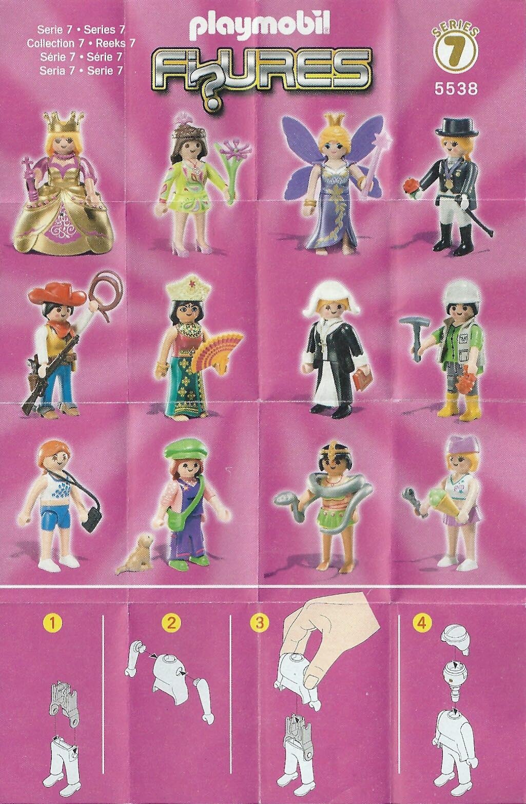 Stuiteren Monnik microfoon Playmobil Figures Series 7 Girls List Checklist Collector Guide Insert –  Kids Time
