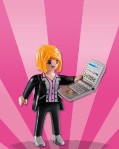 Playmobil Figures Series 8 Girls - Businesswoman with Laptop