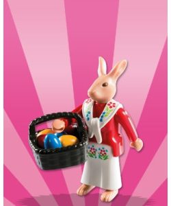 Playmobil Figures Series 8 Girls - Rabbit with Easter Eggs