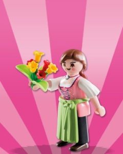 Playmobil Figures Series 8 Girls - Woman with Flowers