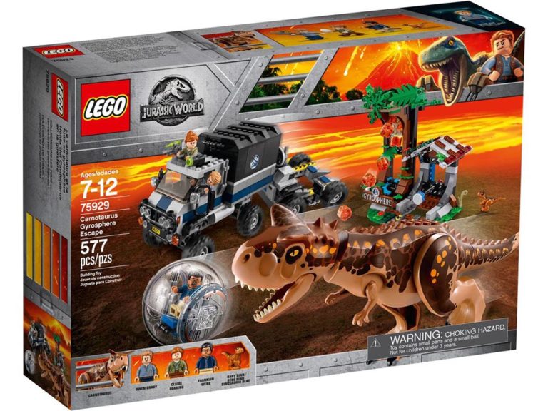 lego jurassic world carnotaurus dinosaur chase