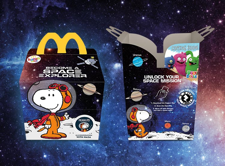 telescope in cooperation with nasa peanuts 2019 mcdonald happy meal unopened new 