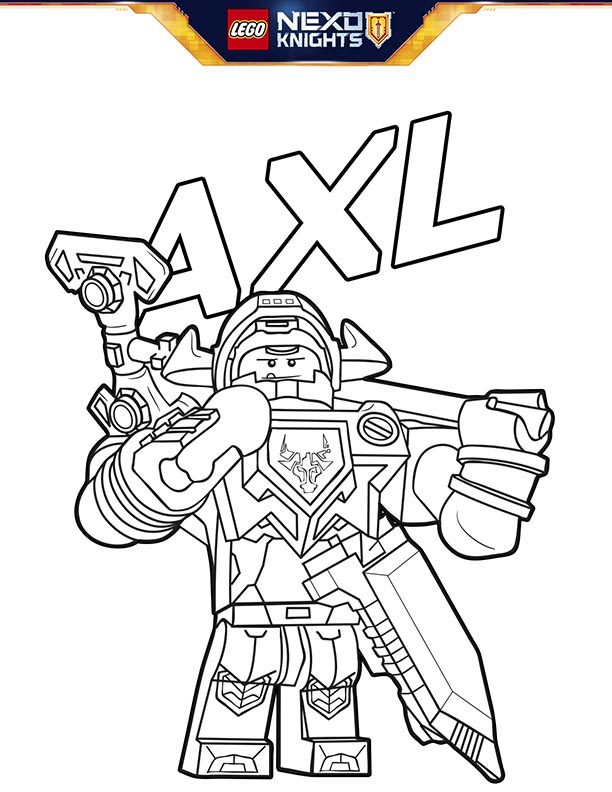 lego-nexo-knights-coloring-sheet-page-shield-axl – Kids Time