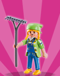 Playmobil Figures Series 4 Girls - Lady Farmer 5285