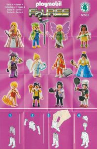 Playmobil Figures Series 4 Girls List Checklist Collector Guide Insert